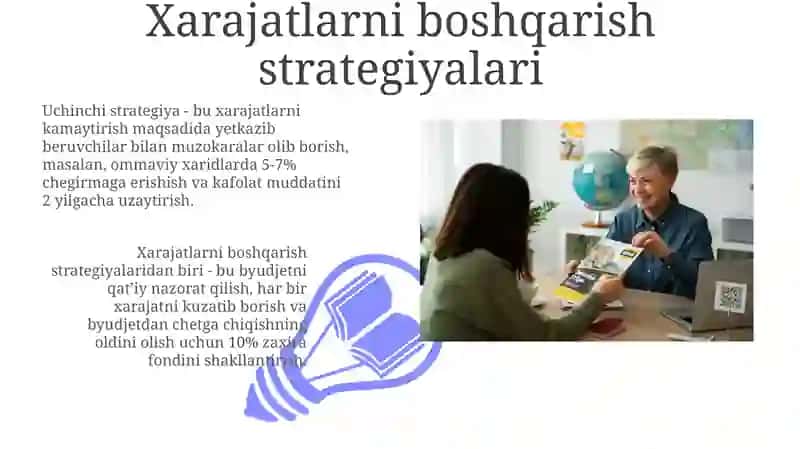 Turizmda xarajatlarni boshqarish 3