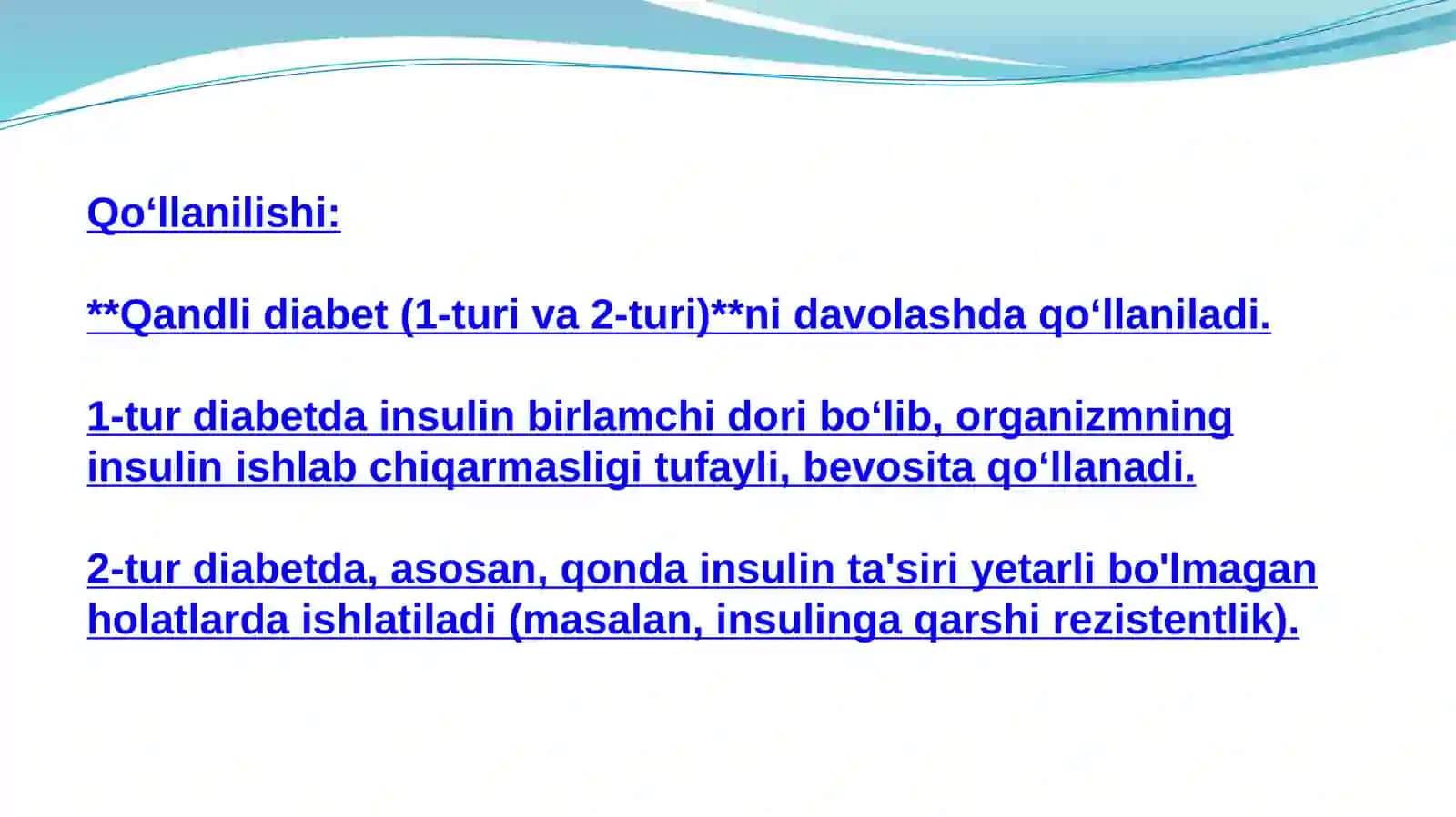 Qandsiz diabetni davolashda ishlatiladigan dori 3