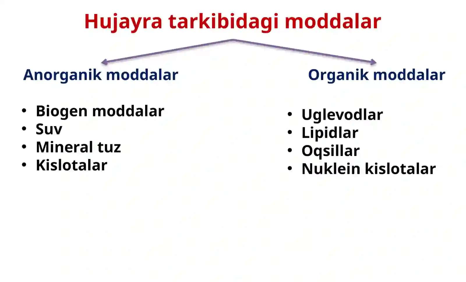 Hujayraning kimyoviy tarkibi 3