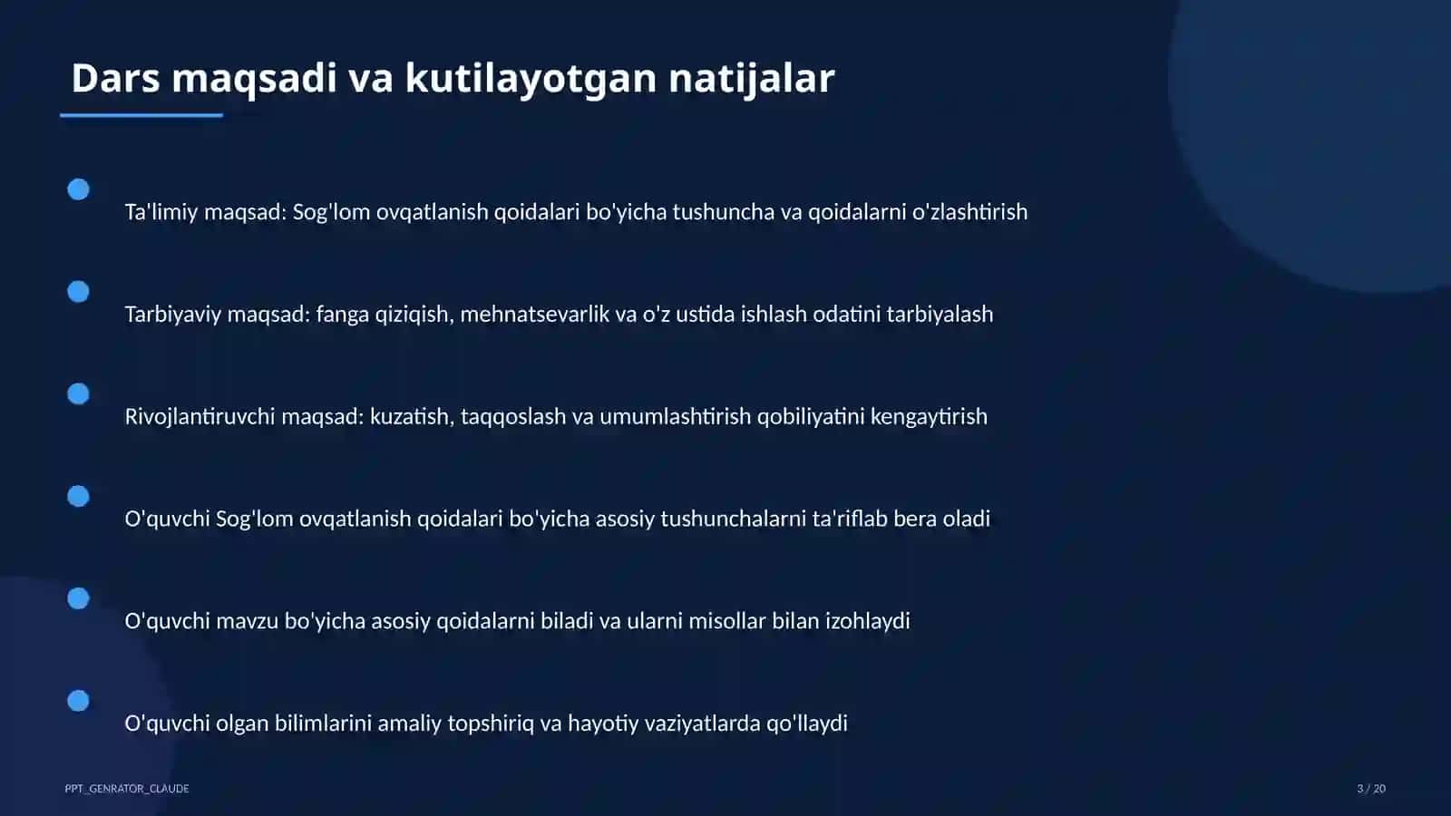 Sog'lom ovqatlanish qoidalari 3