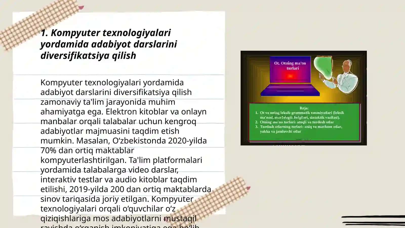 Adabiyot oʻqitishda darslarni kompyuterlashtirish 3