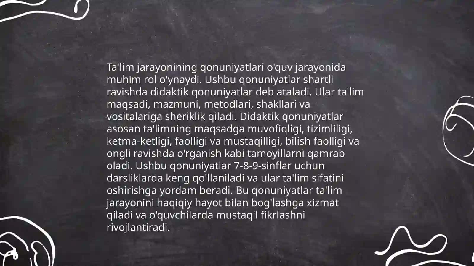 Pedagogik jarayonqonuniyatlari va tamoyillari 3