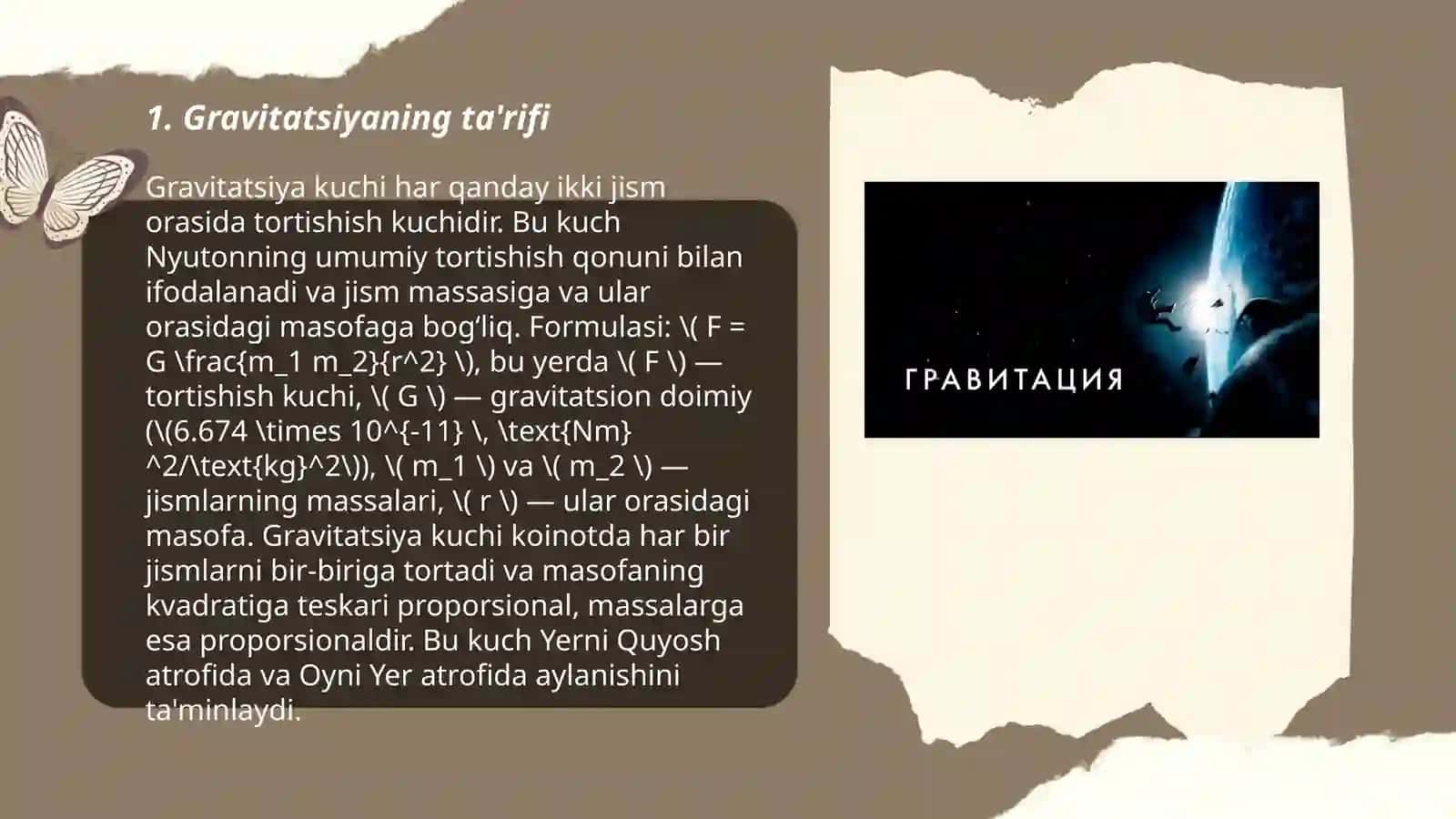 Gravitatsion kuch va uning tabiati 3