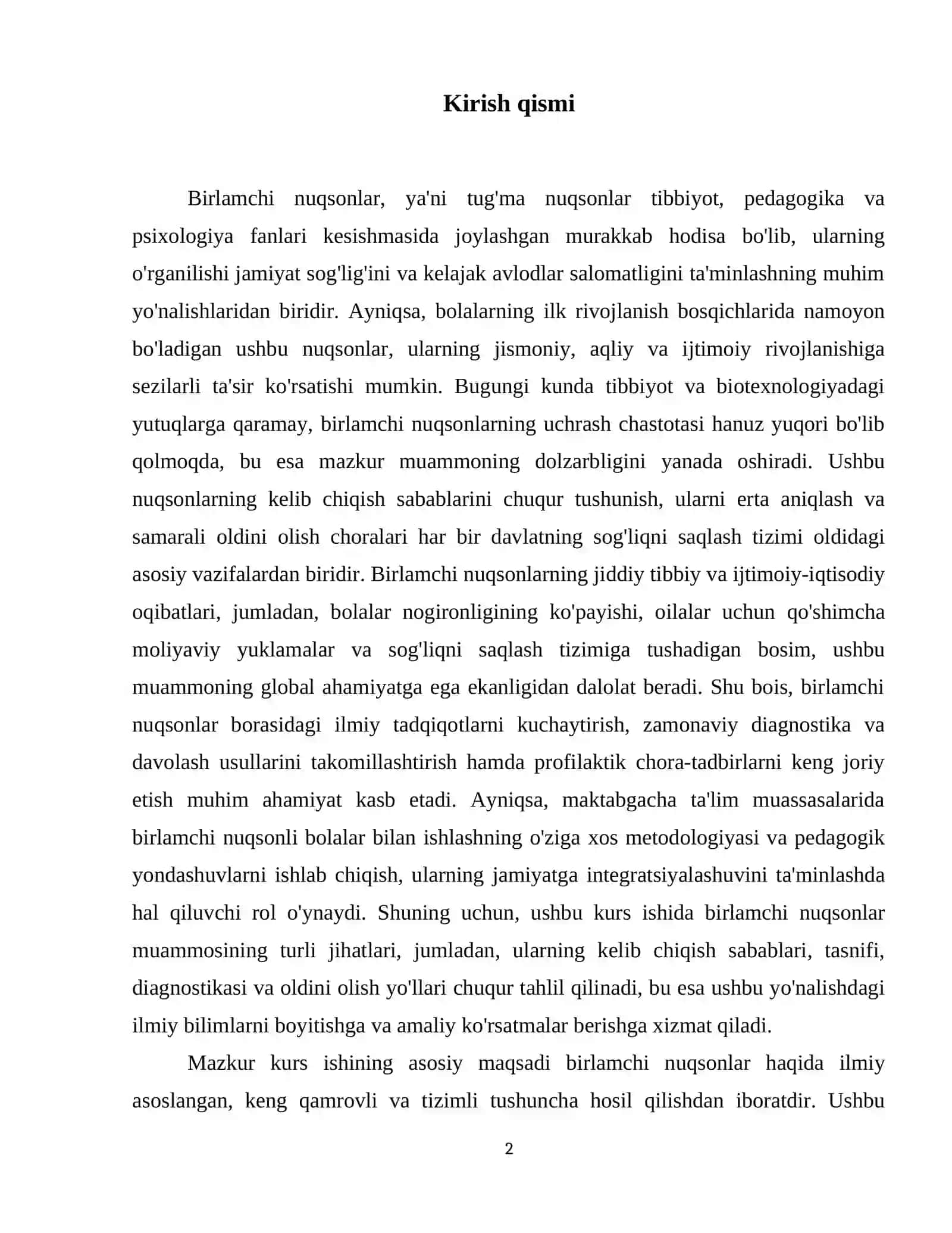 Birlamchi Nuqsonlar xaqida tushuncha 3