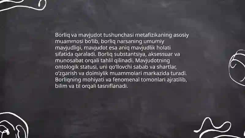 Borliq falsafasi 3