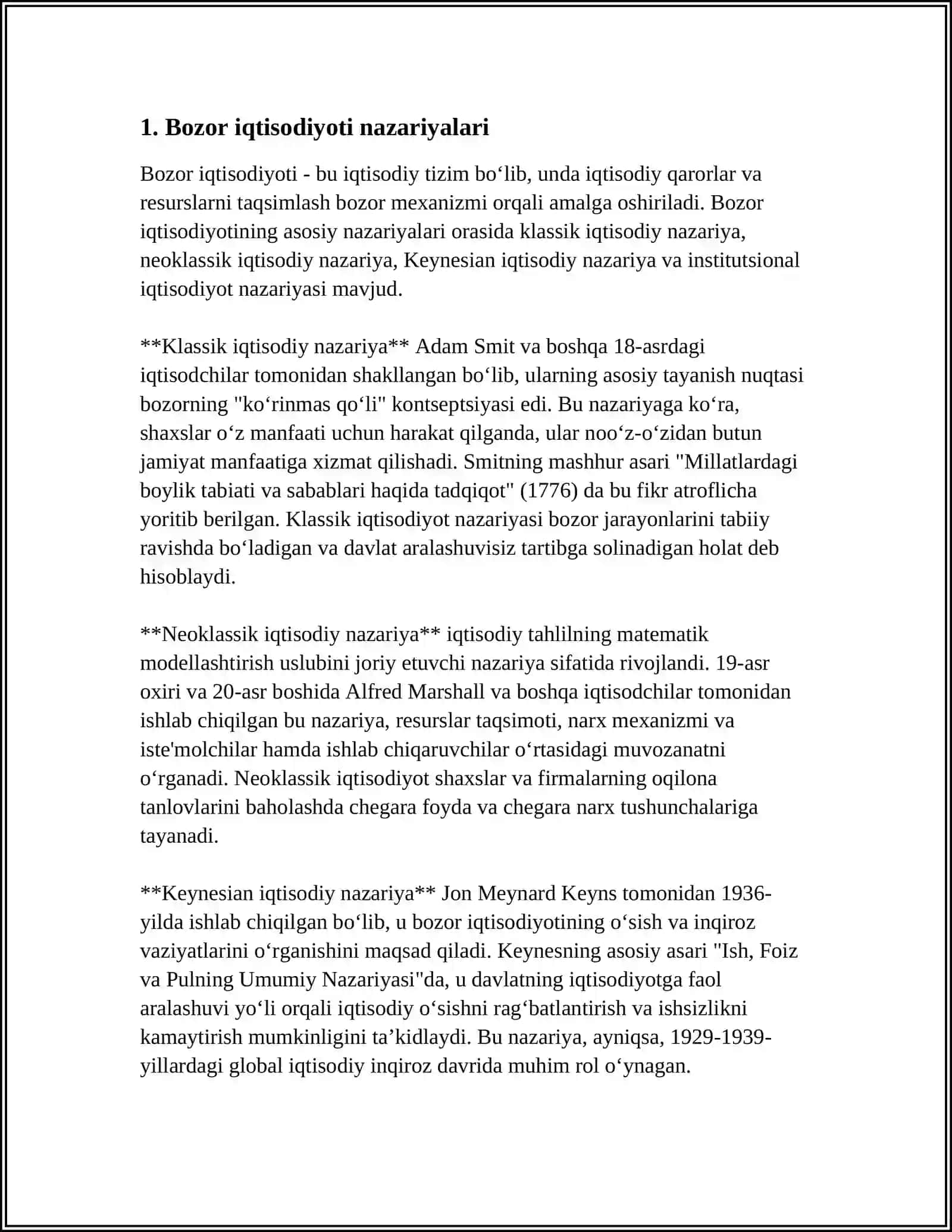 BOZOR IQTISODIYOTI MODELLARI 3