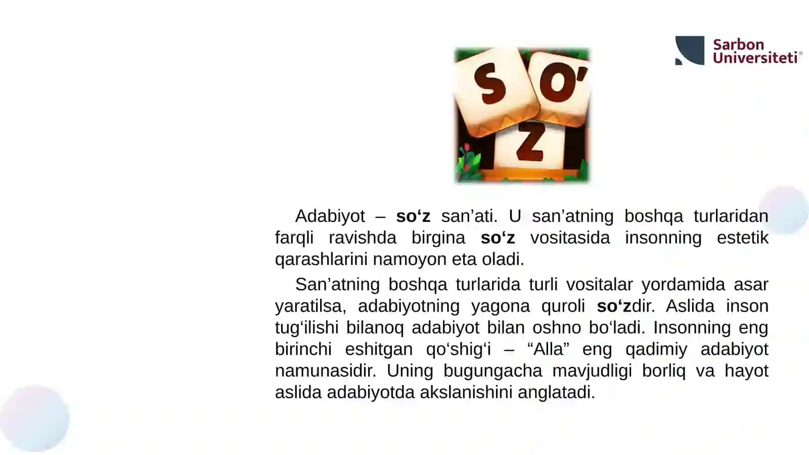 O‘ZBEK ADABIYOTI TARIXI 3