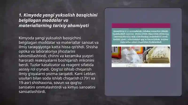 Kimyoda yangi yuksalish bosqichi 3