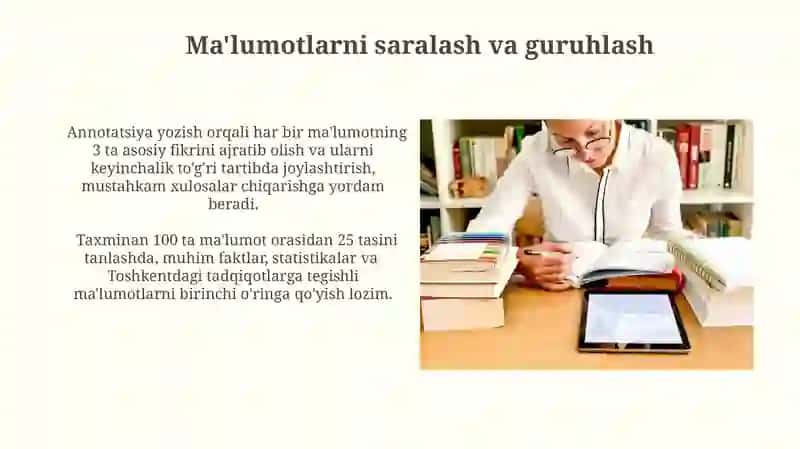 Tanqidiy oʻqish va eslatmalar bilan ishlash 3