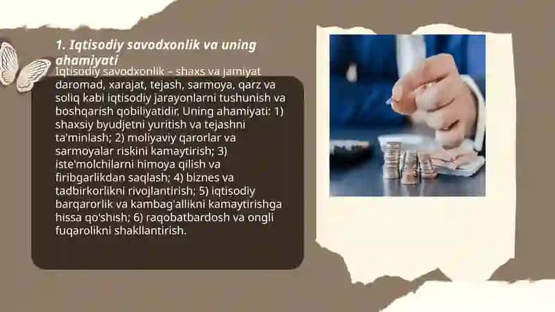 Iqtisodiy savodxonlik asoslari 3