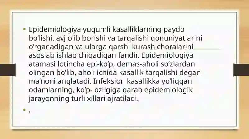 Asosiy epidemiologik tushunchalar 3
