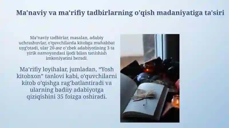 Kitobxonlik madaniyatini rivojlantirish 3