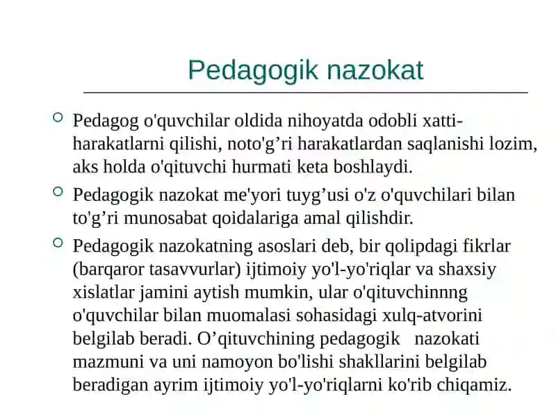 PEDAGOGIK TAKT UNING MOHIYATI VA MAZMUNI 3