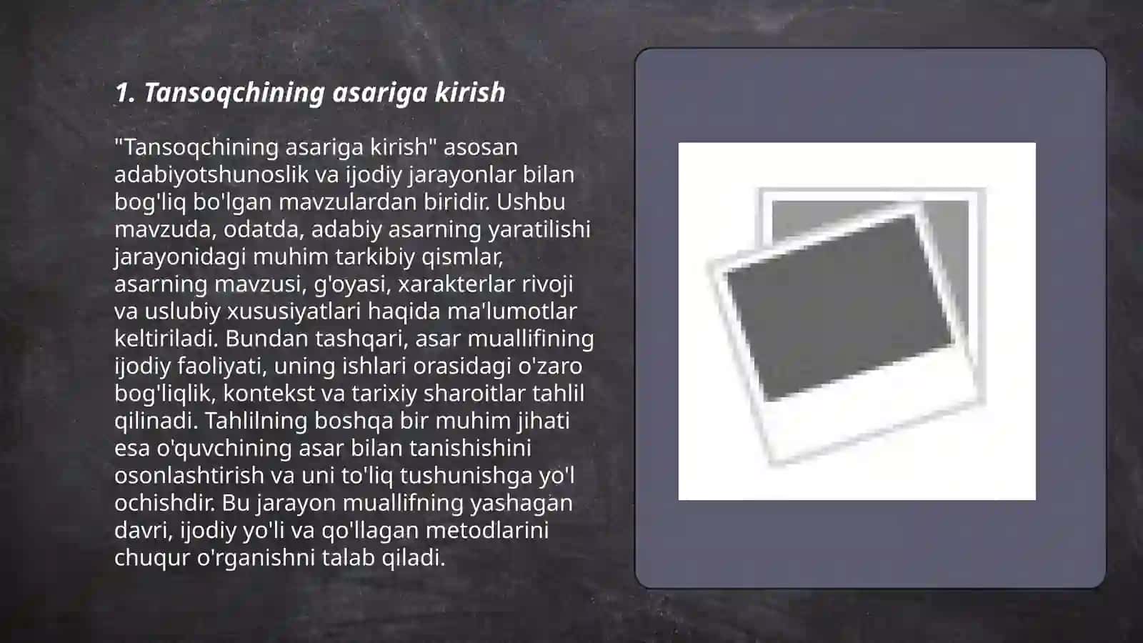 Tansoqchining asariga kirish 3