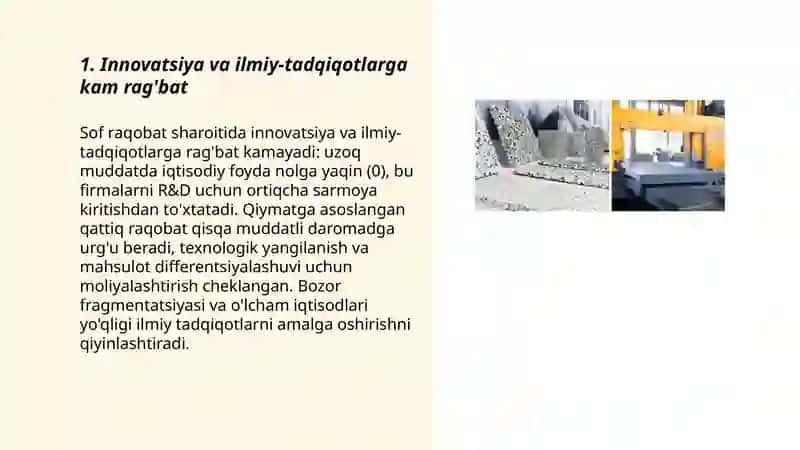 Sof raqobatning kamchiliklari 3
