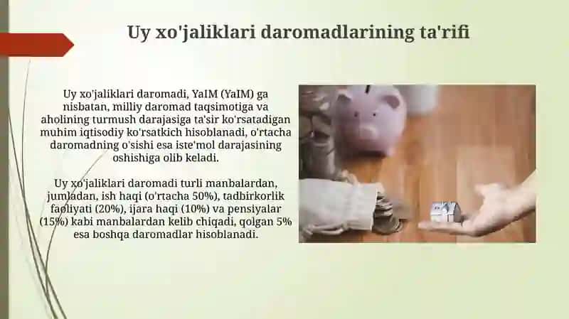 Uy xo'jaliklari daromadlari 3