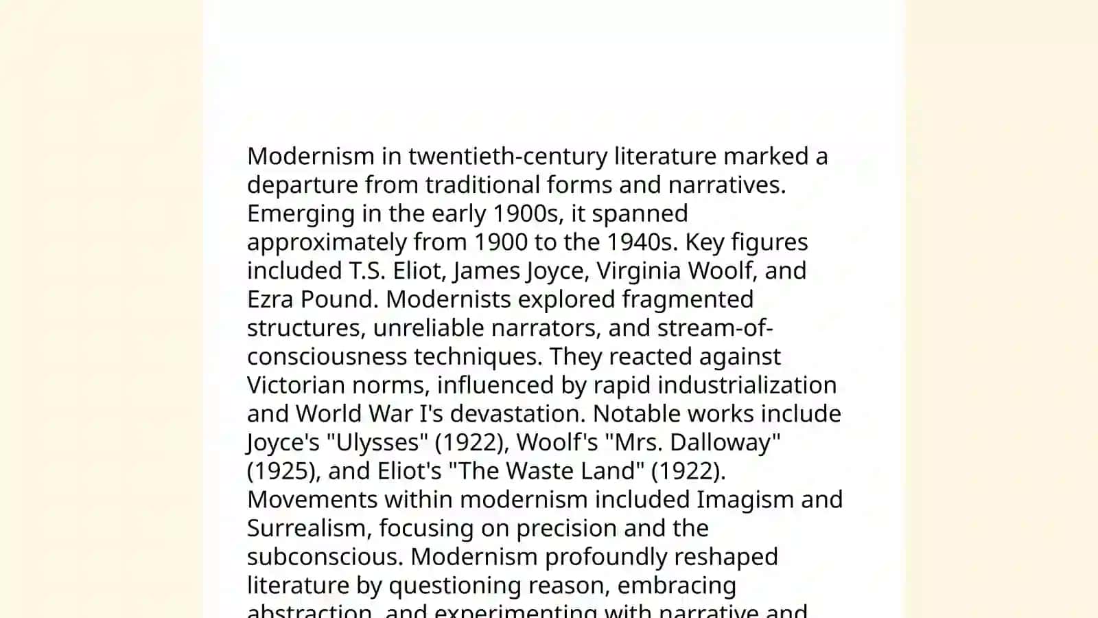 The Twentieth century literature 3