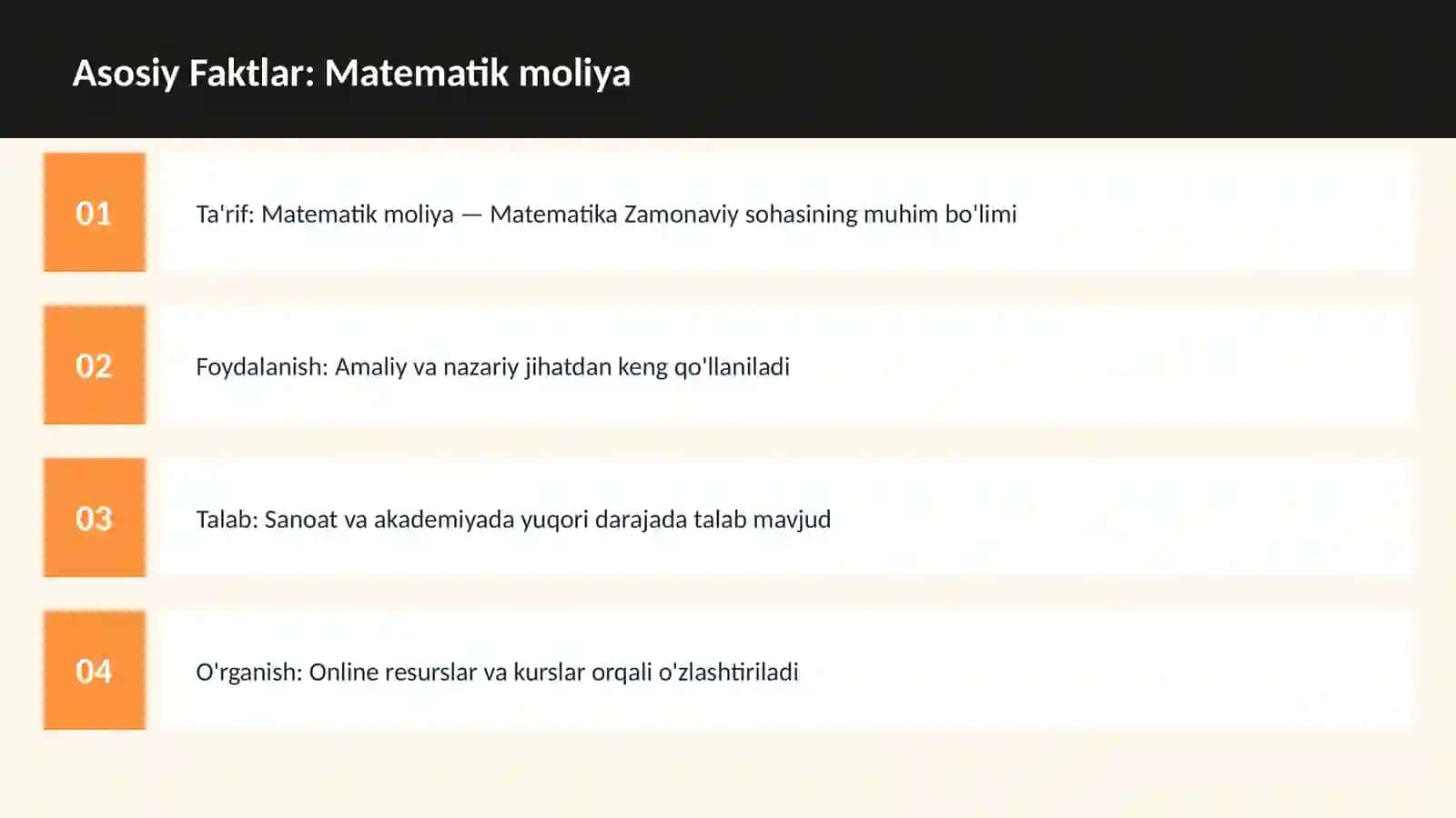 Matematik moliya 3