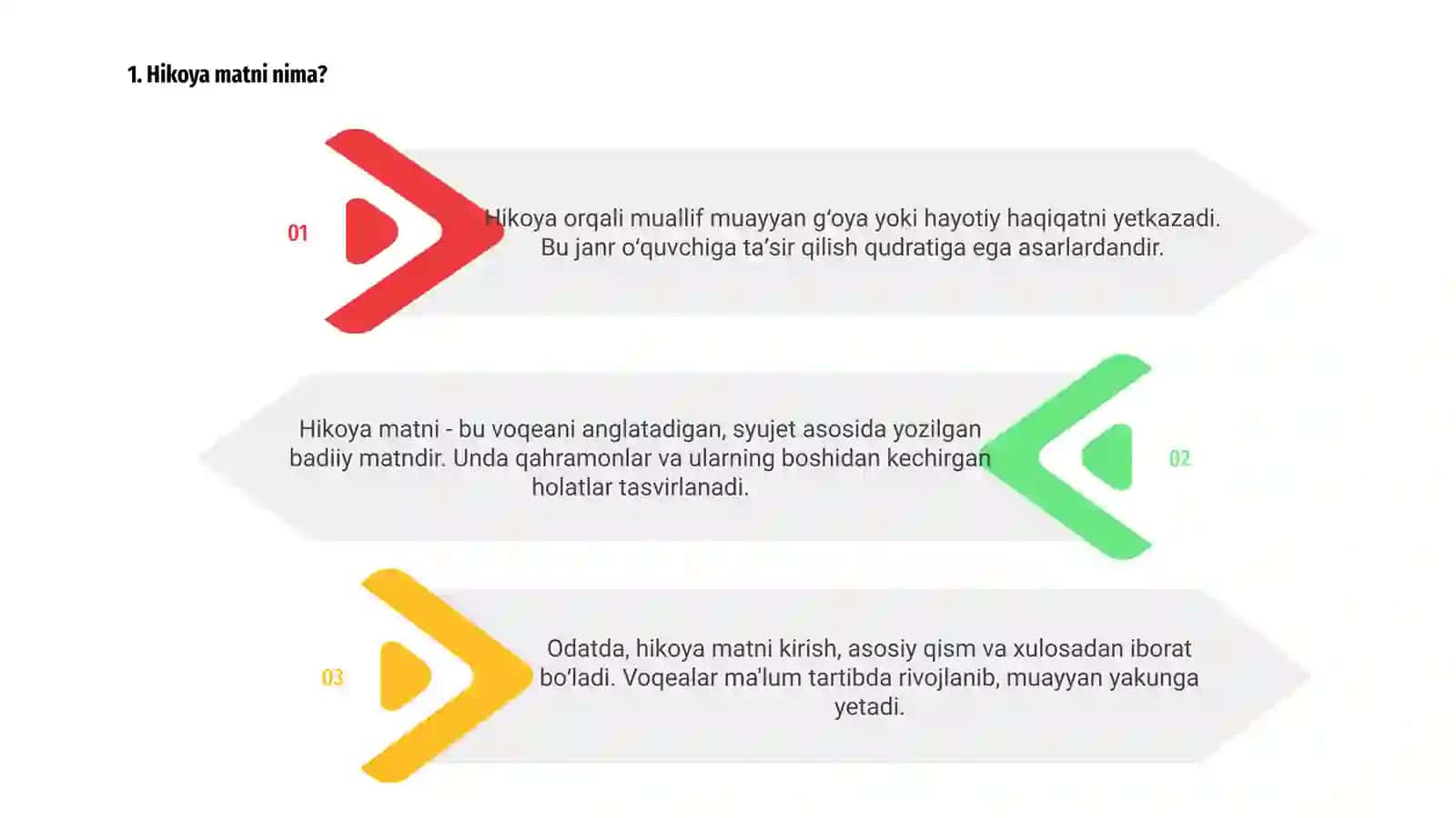 Hikoya matni tahlili 3