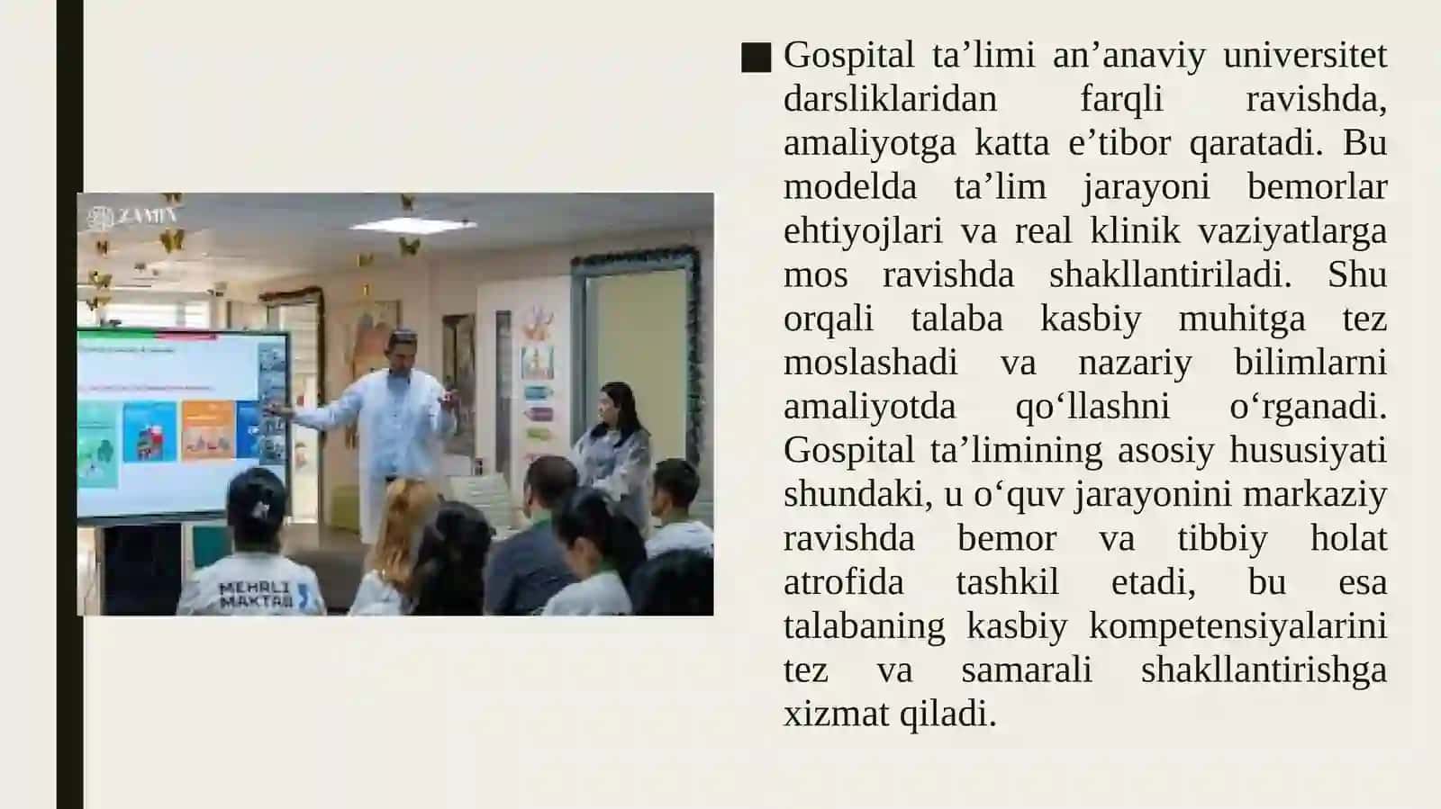 gospital taʼlim modellari tahlili va hususiyatlari 3