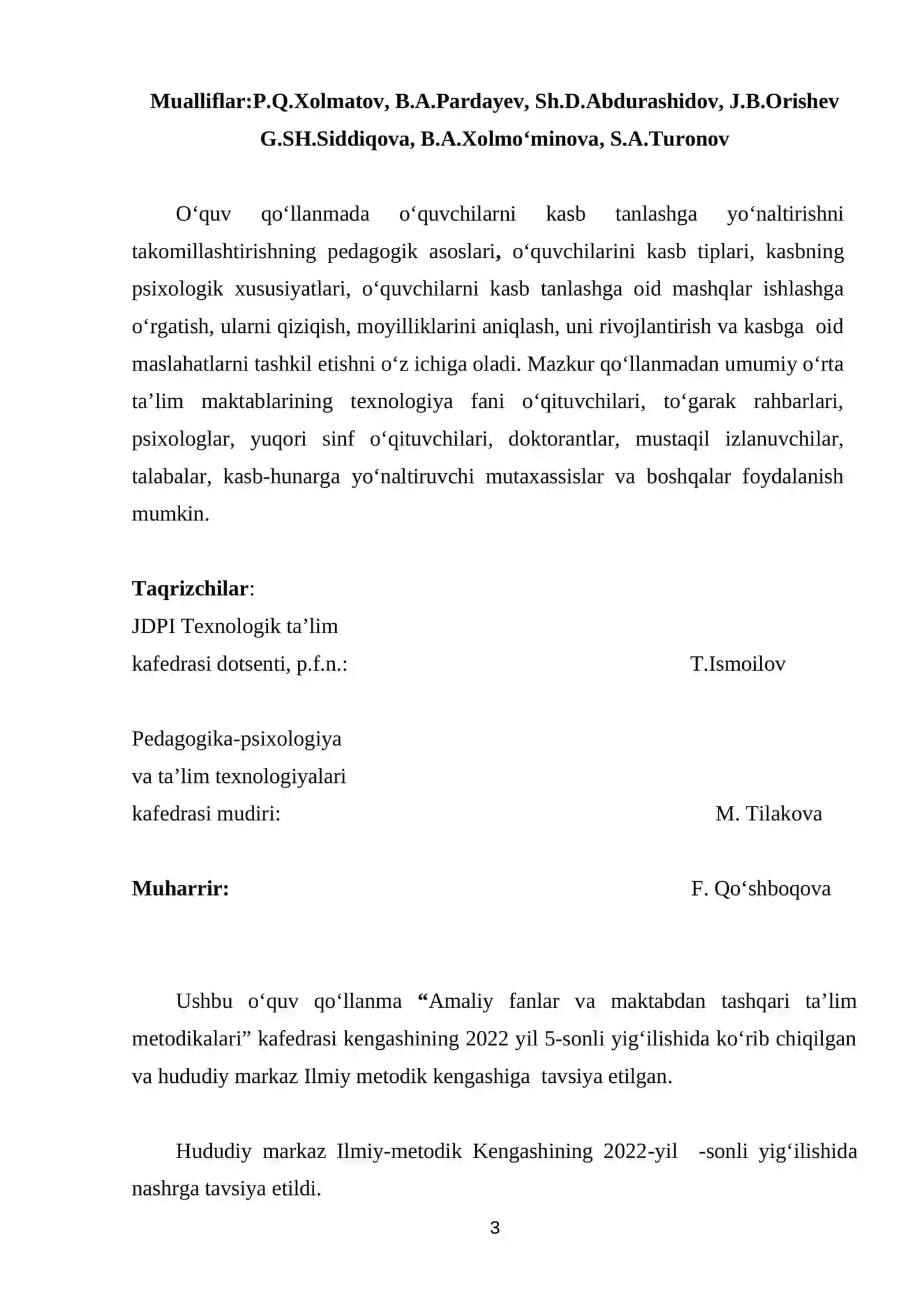 KASB  TANLASH  XUSUSIYATLARI 3