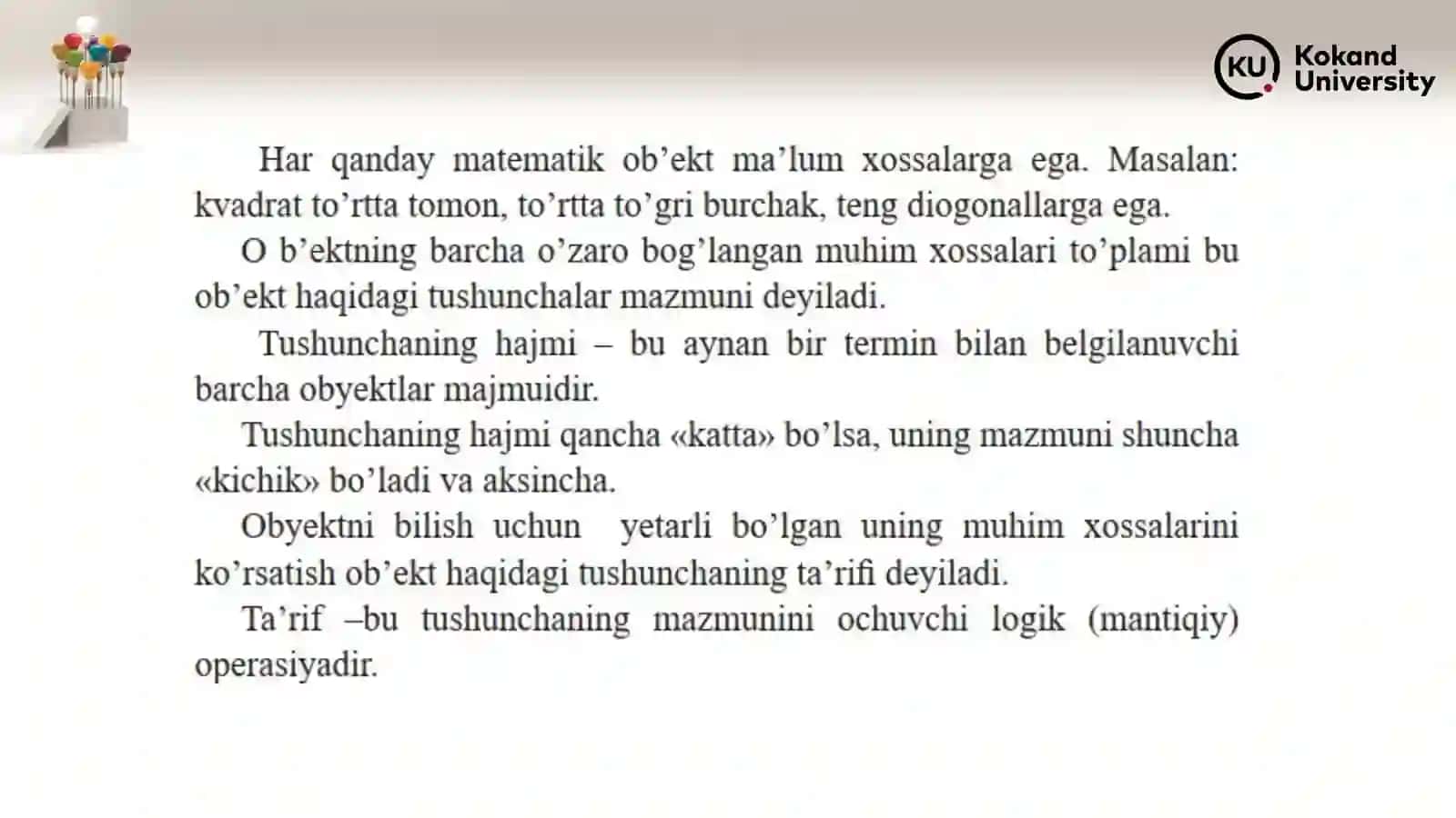 Boshlang‘ich matematika kursi nazariyasi 3