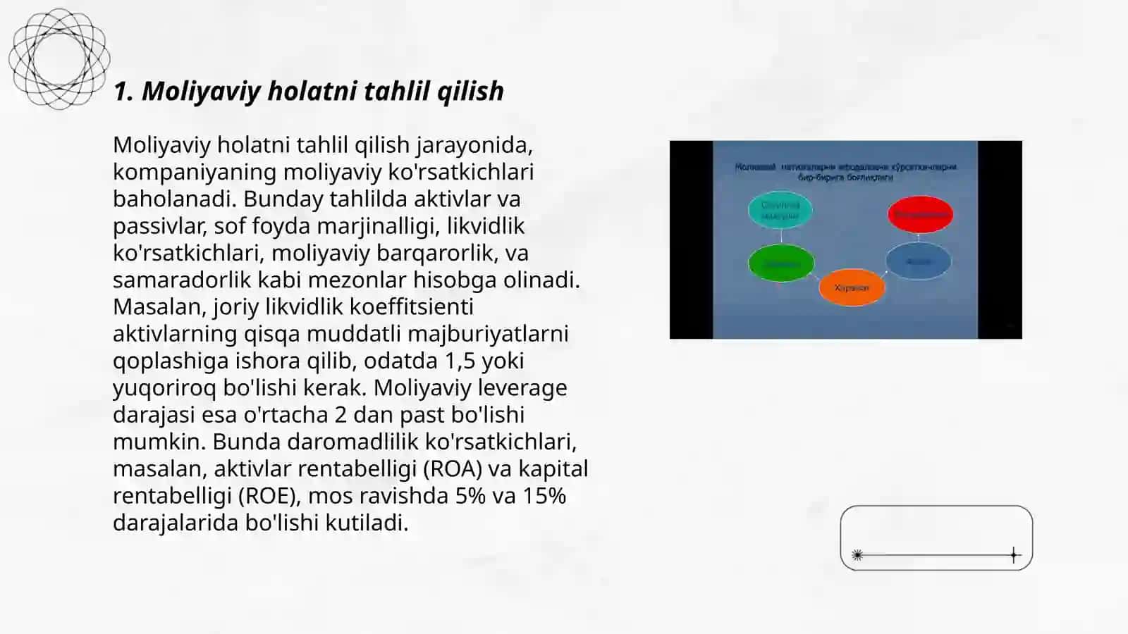 Moliyaviy va boshqaruv tahlili 3