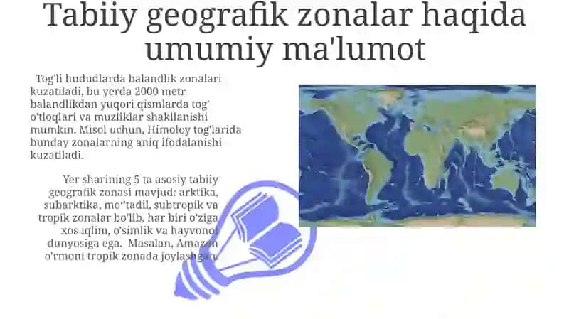 Tabiiy geografik zonalar haqida maʼlumot 3