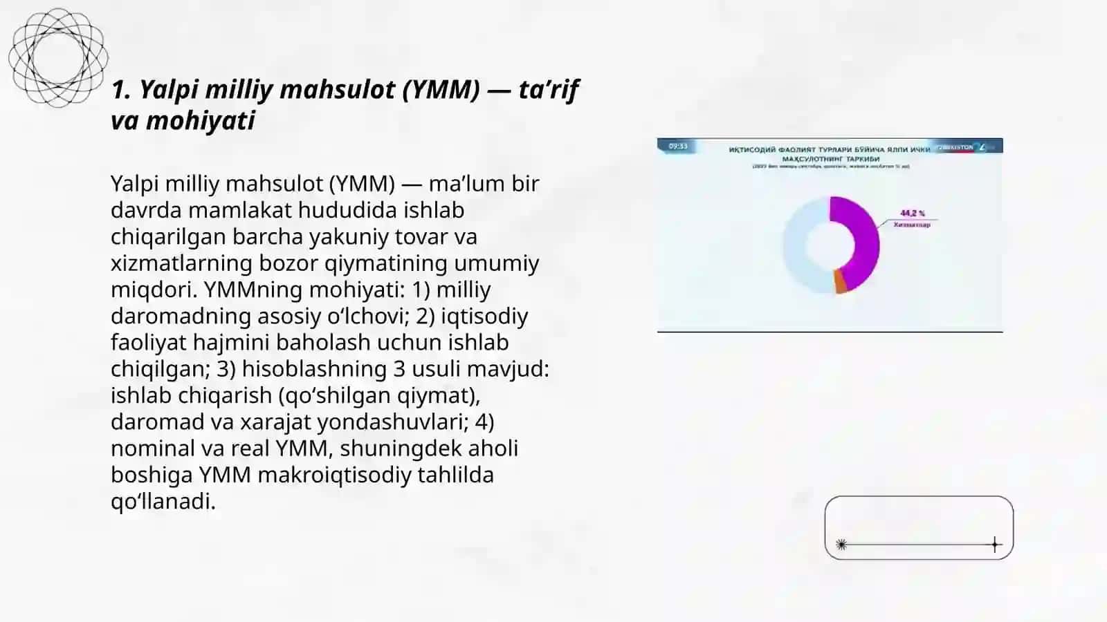 Yalpi milliy mahsulot va uning harakat shaklari 3