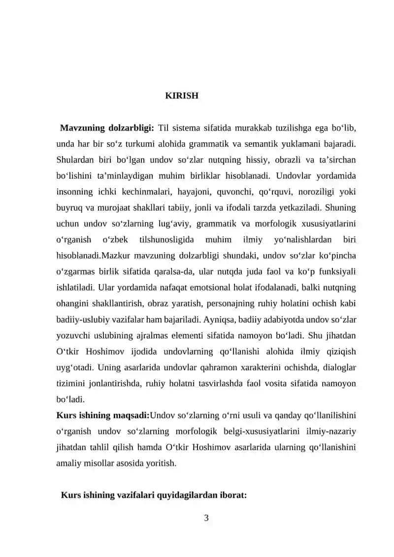 O‘ZBEK TILI VA ADABIYOTI YO‘NALISHI 3