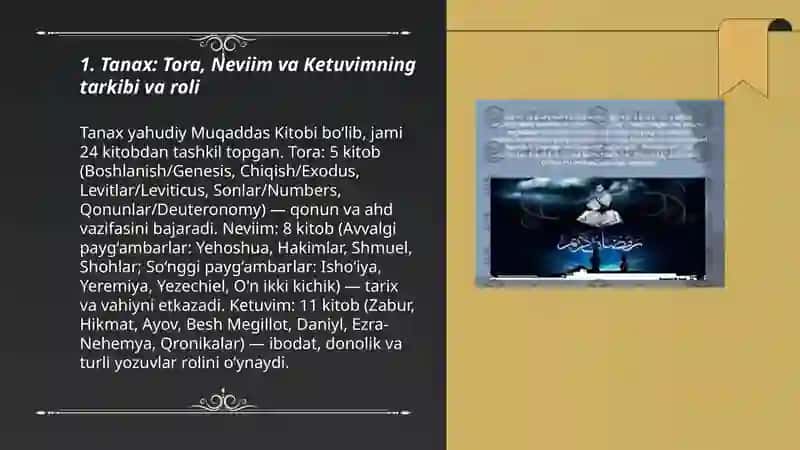Yaxudiylik ta'limoti va muqaddas kitobi 3