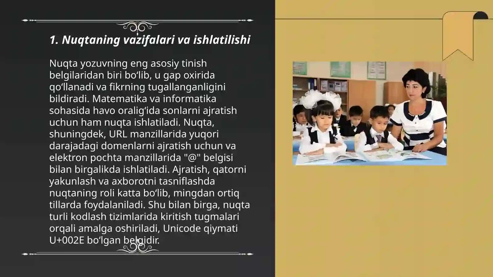 Nuqtaning vazifalari va ishlatilishi 3