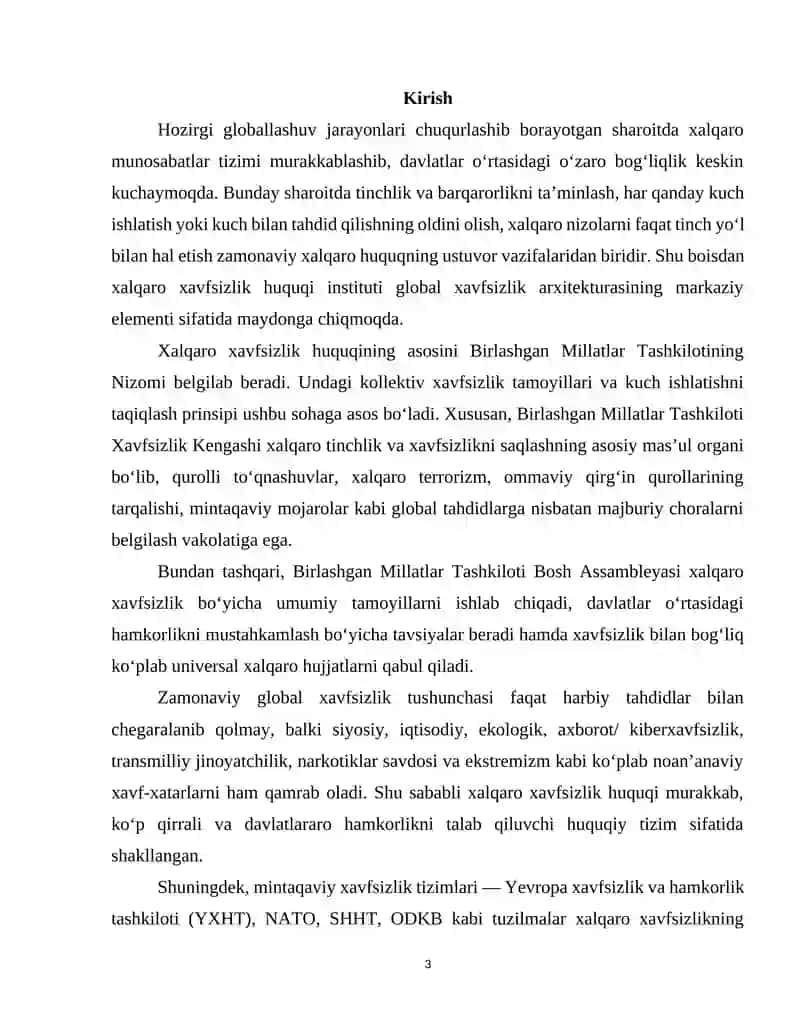 Xalqaro xavfsizlik huquqi 3