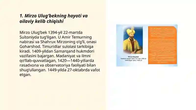 Mirzo Ulugʻbek davlat arbobi va buyuk olim 3