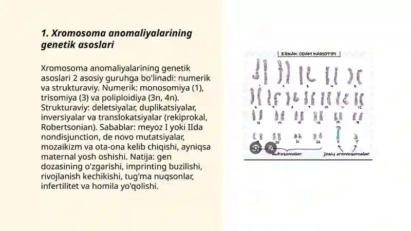 Xromosoma kasaliklari irsiylanishi 3