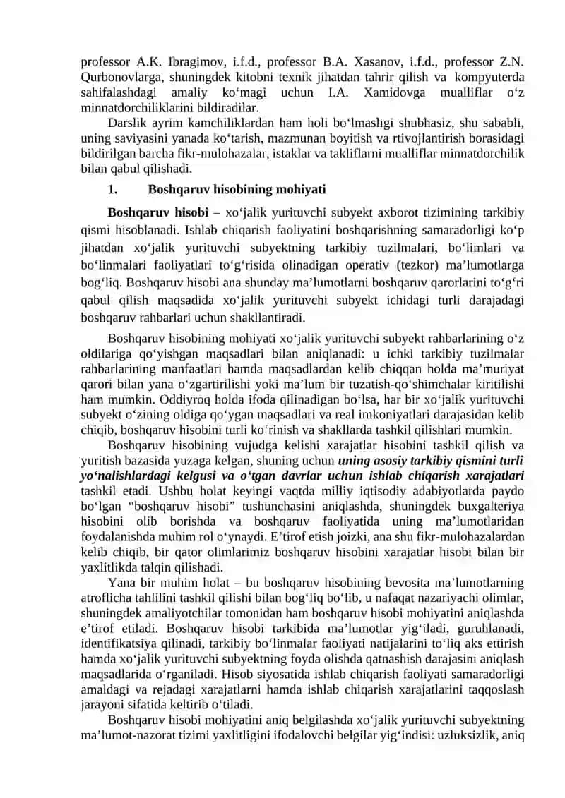 Boshqaruv xisobining dolzarbligi 3