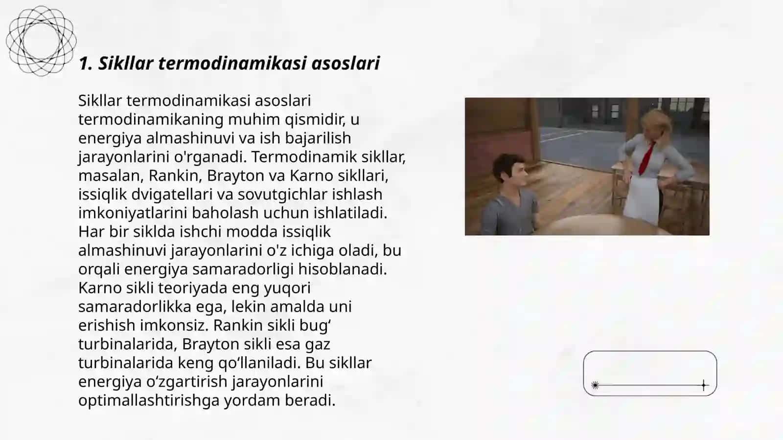 Sikllar termik FIK taqqoslash usullari 3
