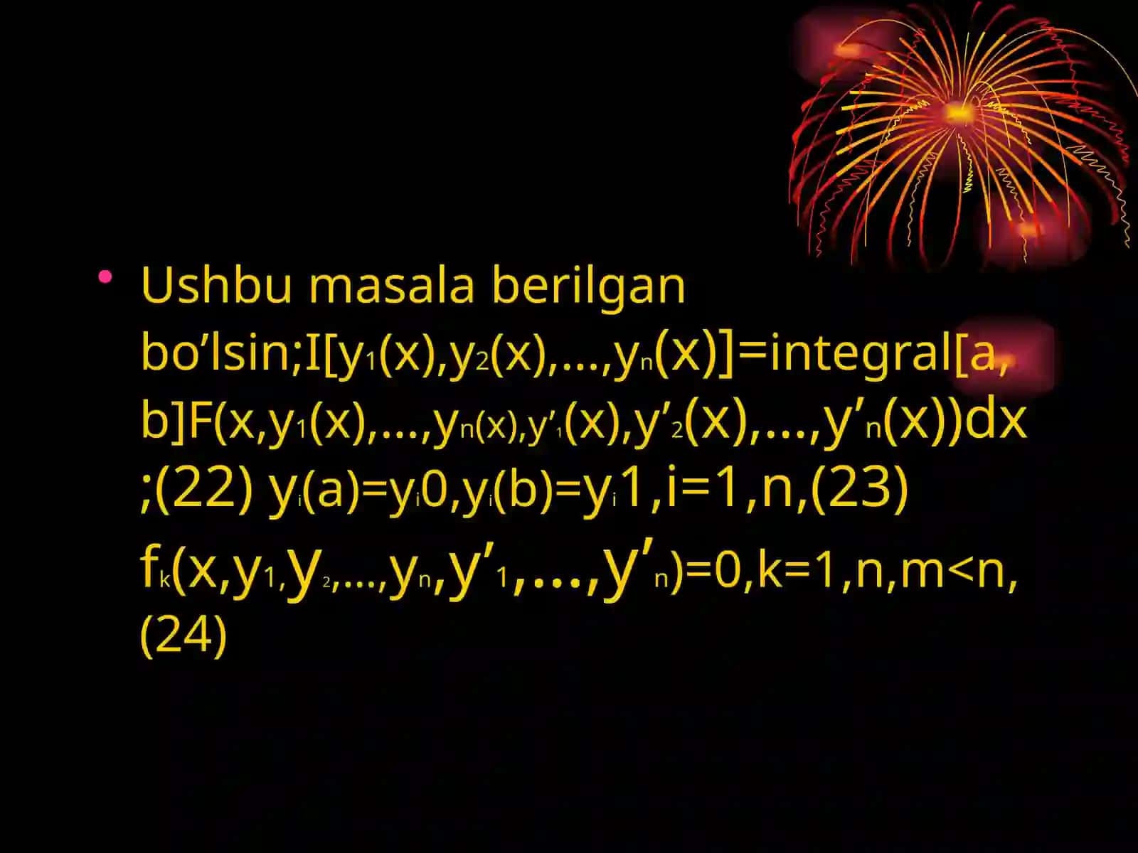 SHARTLI EKSTREMUM 3