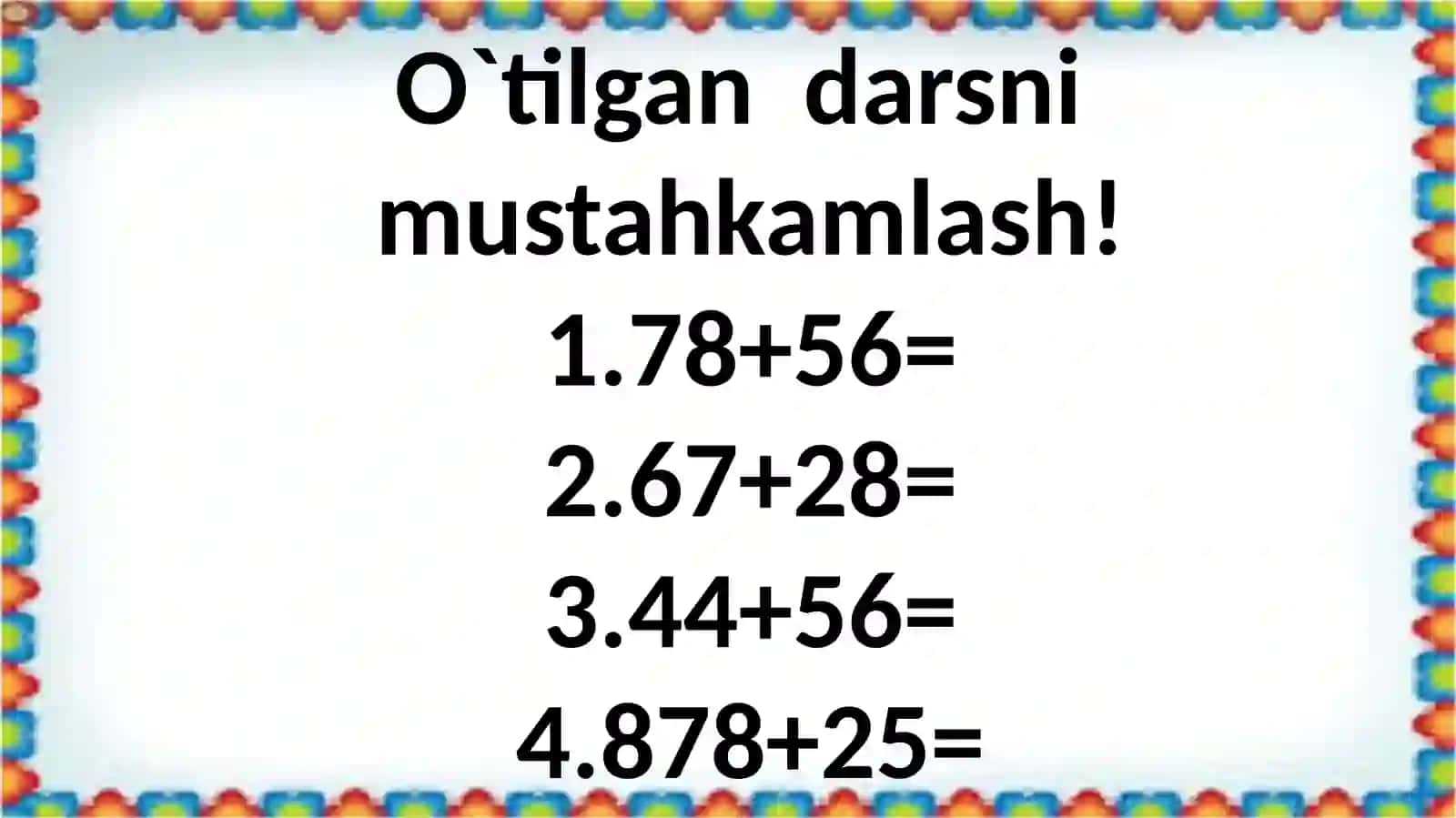 1000 ichida sonlarni qo'shish usullari 3