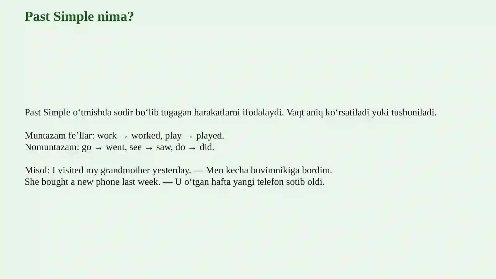 Past Simple and Present Perfect 3