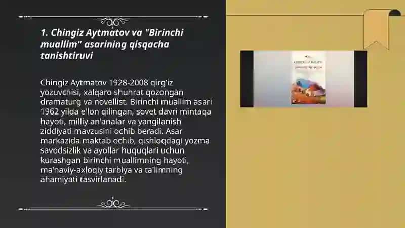 Birinchi muallim 3