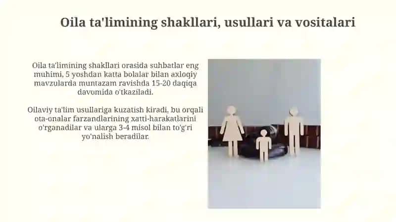 Oila tarbiyasining shakl, metod va vositalari 3