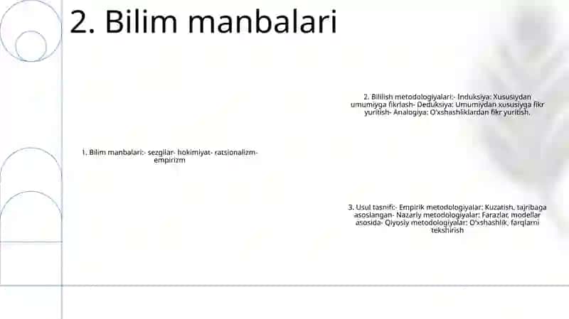 Bilish Metodologiyasi 3