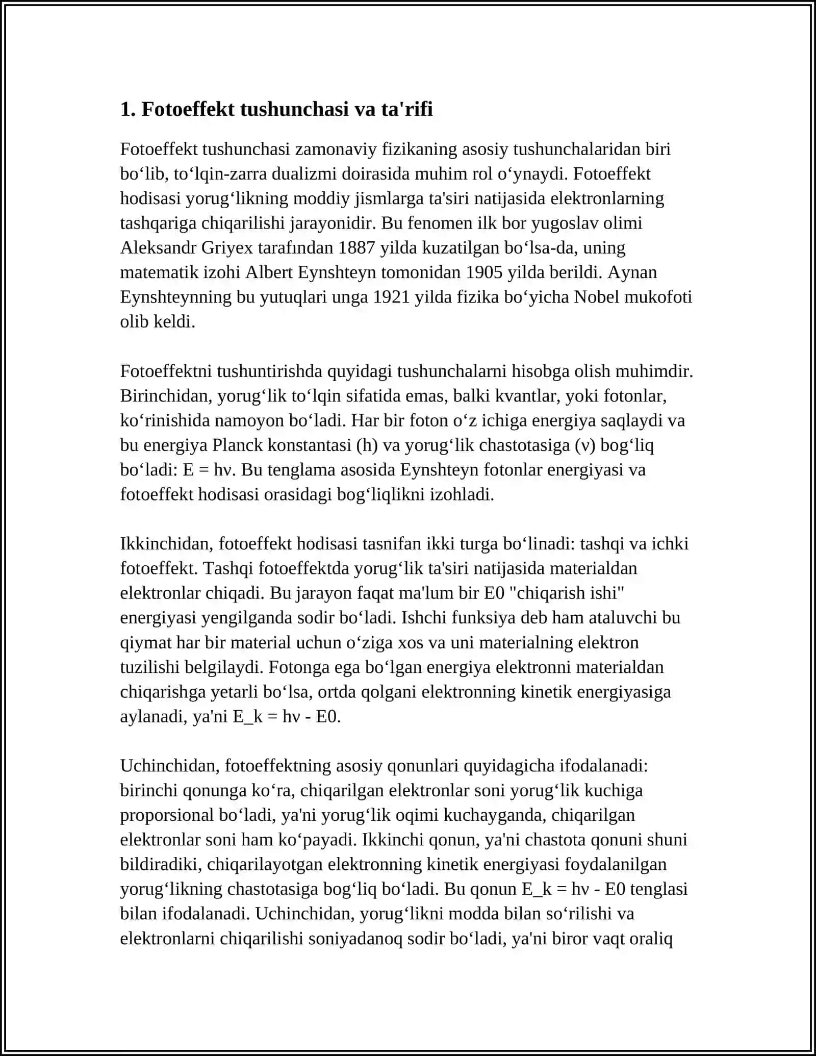 FOTOEFFEKT QONUNLARI 3