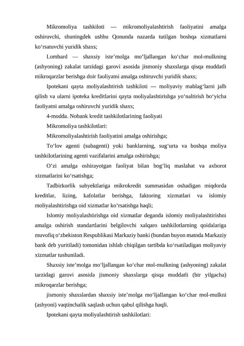 NOBANK KREDIT TASHKILOTLARI MUSTAQILLIGI 3