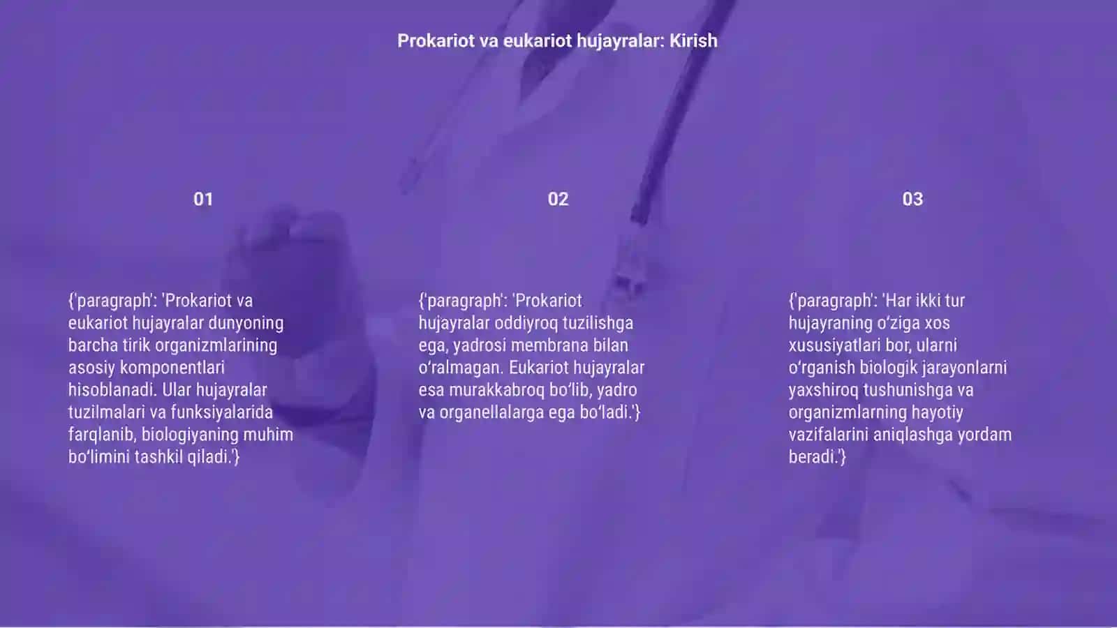 Prokariot va eukariot hujayralar 3
