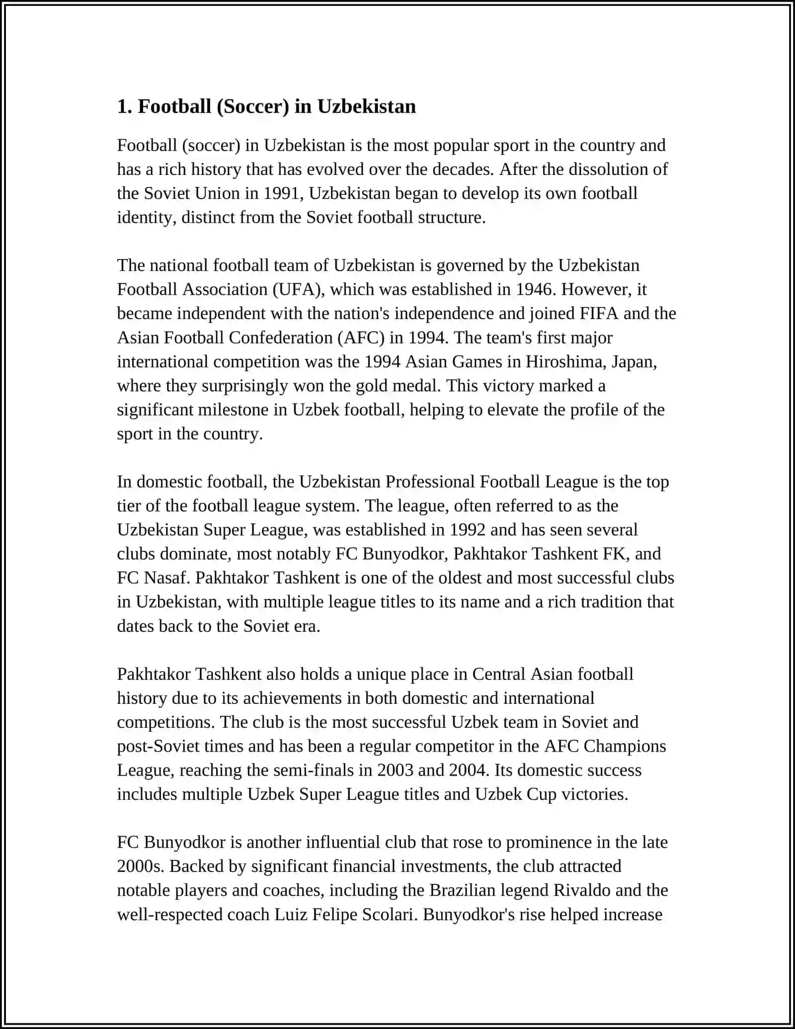 SPORTS IN UZBEKISTAN 3