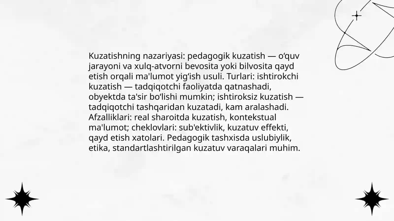 Pedagogik tashxisning noeksperimental metodlari 3