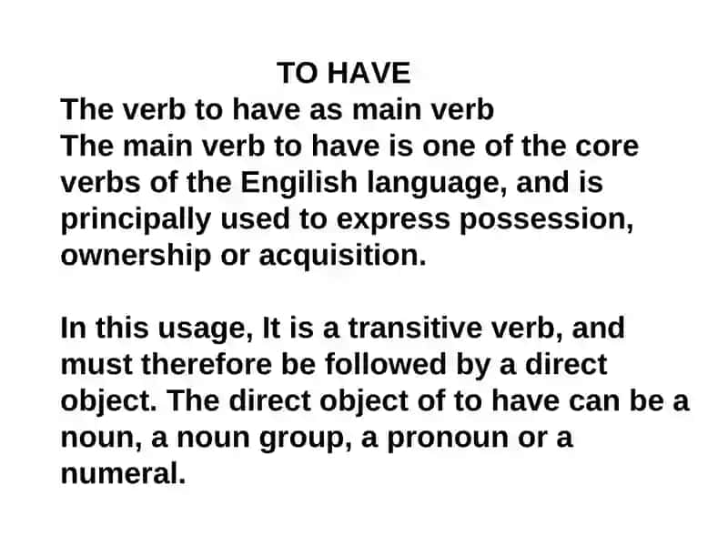 To Be Verbs 3