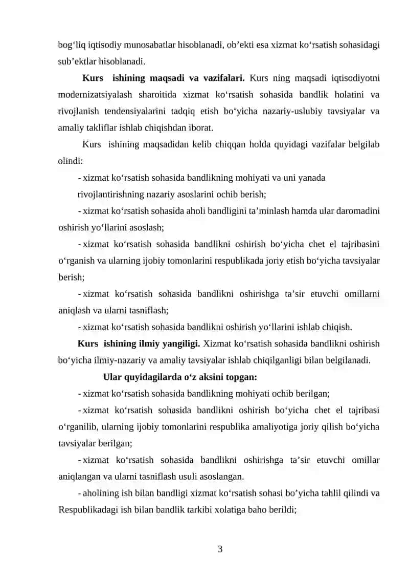Kurs ishlar/Iqtisodiyot 3